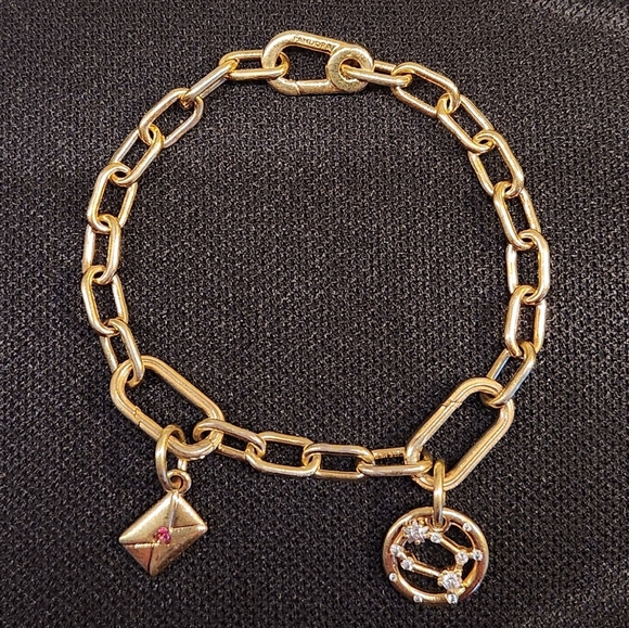 14K Gold Plated Pandora ME Link Chain Bracelet - Picture 1 of 4